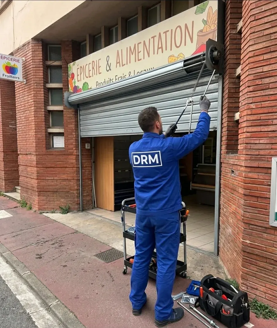 Lames remplacées après un choc — Rideau métallique à Maisons-Alfort